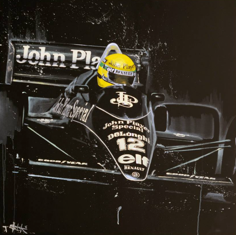 Illustration for article titled The most iconic race cars in history captured in beautiful paintings